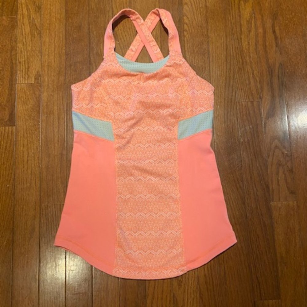 Ivivva tant top, peach color, girls size 14